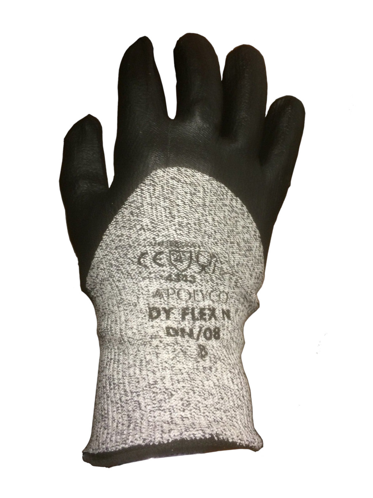 Polyco DyFlex N Dyneema Safety Gloves Cut 3 Resistant 3/4 Nitrile Coating