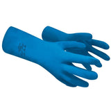 Polyco Nitri-Tech III Flock Lined Blue Nitrile Synthetic Rubber Glove