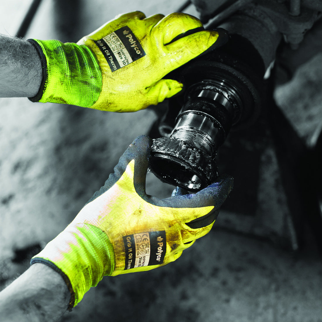 Polyco Grip It Oil Therm GIOTH Fleecy Lined Thermal Work Glove