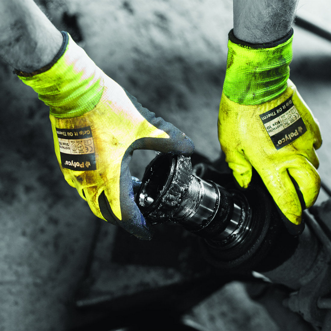 Polyco Grip It Oil Therm GIOTH Fleecy Lined Thermal Work Glove