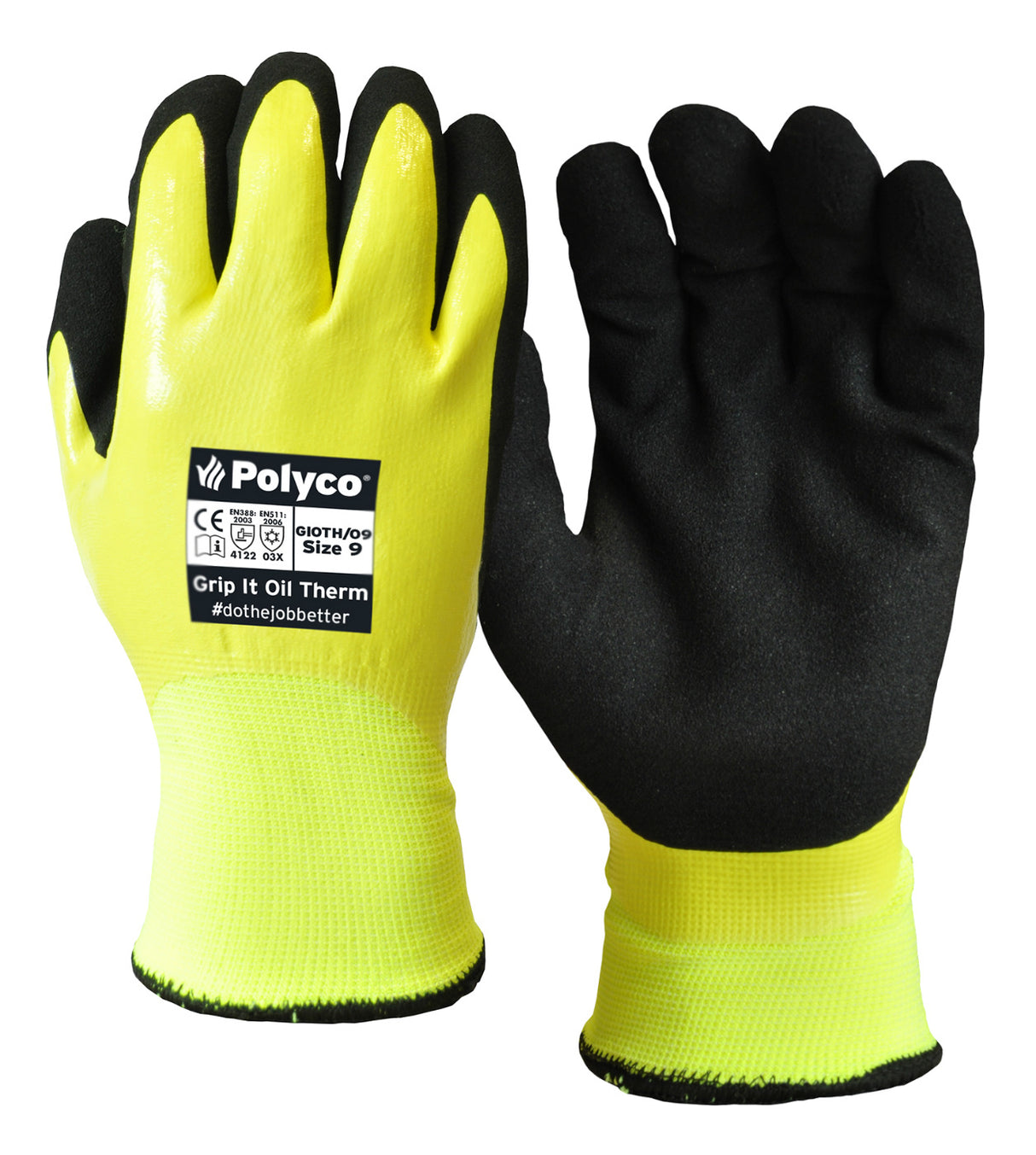 Polyco Grip It Oil Therm GIOTH Fleecy Lined Thermal Work Glove