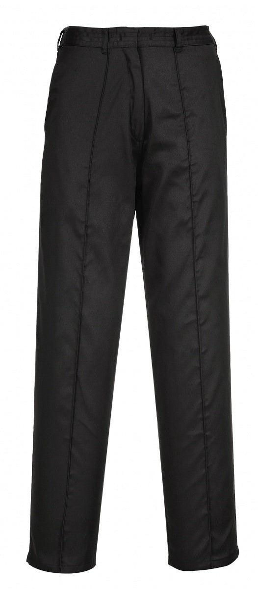 Portwest LW97 Ladies Tailored Look Black Elasticated Trousers