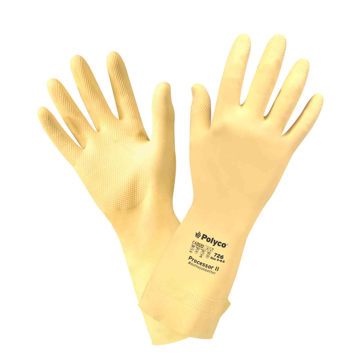 Polyco Processor II Chemical Resistant Gauntlets Natural Rubber – North ...