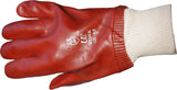 Ultimate Industrial R125 PVC Fully Coated Knitted Wrist Red Work Gloves