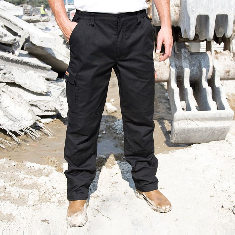 Result R303X Work-Guard Black Sabre Stretch Work Trousers, Size - XL