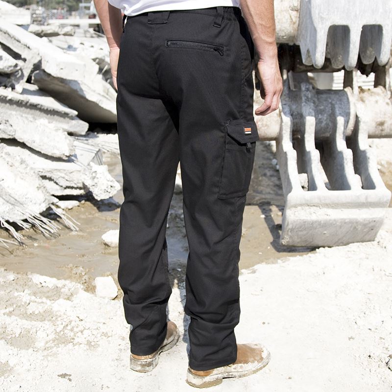 Result R303X Work-Guard Black Sabre Stretch Work Trousers, Size - XL