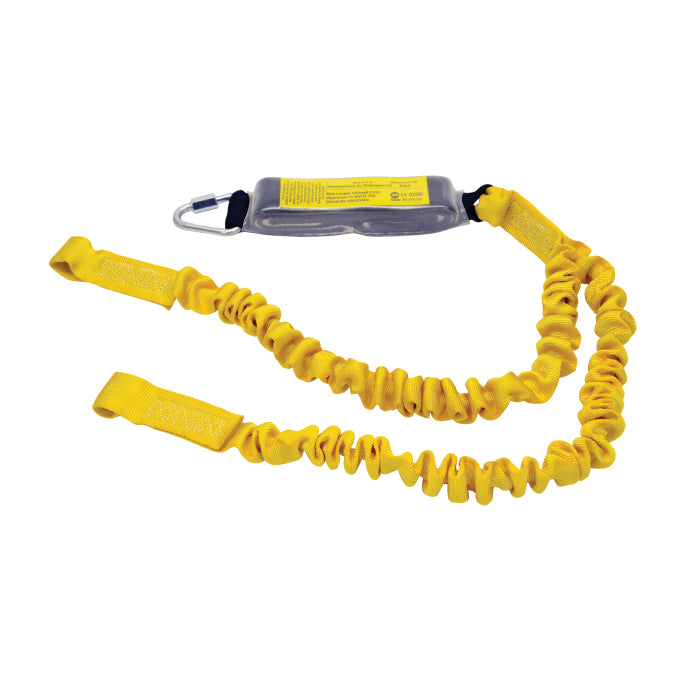 RidgeGear RGL9 Double Elasticated Webbing Lanyard & Shock Absorber