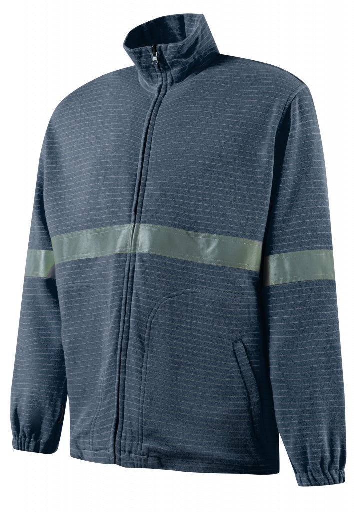 Roots RO14690 Stormbuster FR Fleece Jacket Flame Retardant Reflective Bands Navy Size M