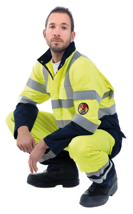 Roots RO19095HV Flamebuster Xtreme Flame Retardant Two Tones Hi-Vis Coverall