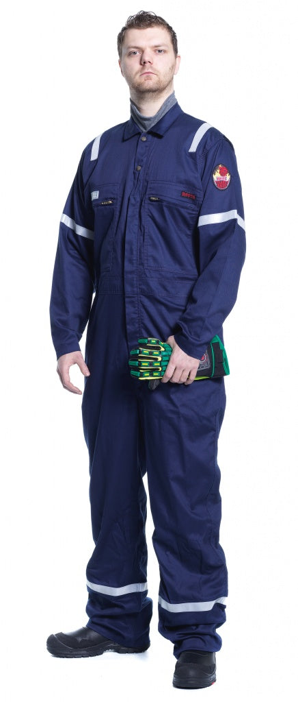 Roots RO13090LW 250gm Flamebuster Nordic Lightweight Fire Resistant Coverall Navy