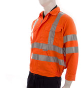 Beeswift RSJ Polycotton Hi Vis Teflon Coated Orange Jacket