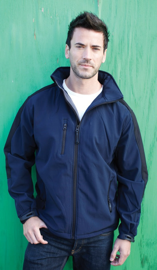 Regatta TRA650 Waterproof & Breathable Hydro Force Softshell Jacket Black - Navy