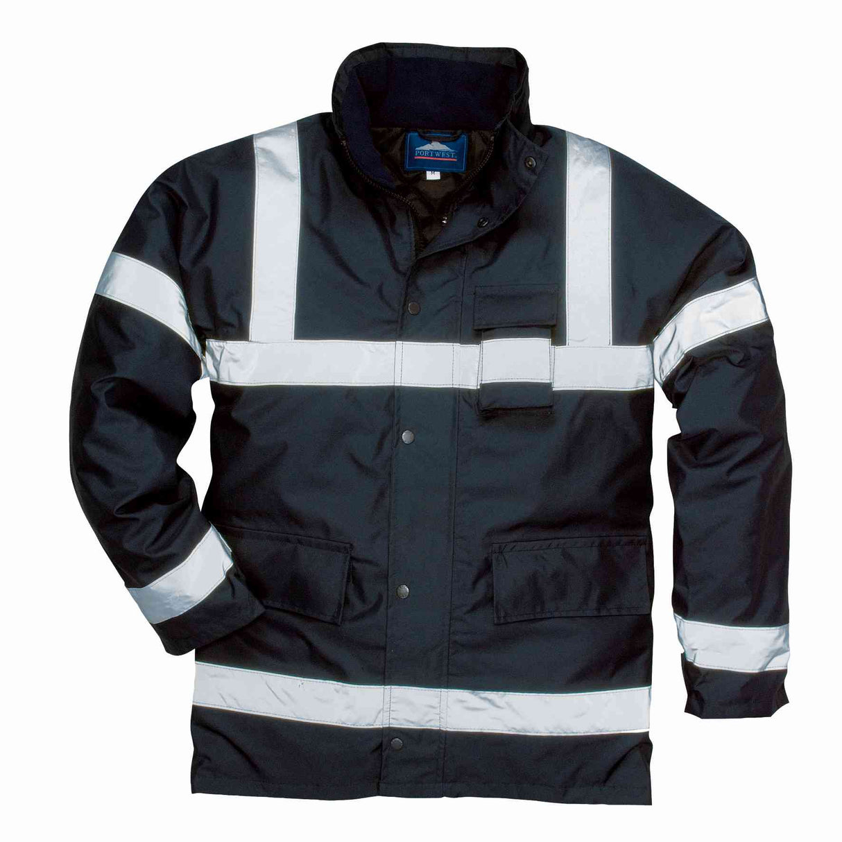 Portwest S433 Waterproof Reflective Tape Wadded Winter Jacket Size M