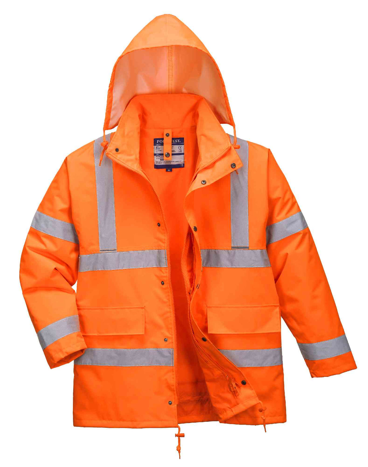 Portwest S468 Hi Vis 4-in-1 Waterproof Traffic Jacket & Bodywarmer Orange