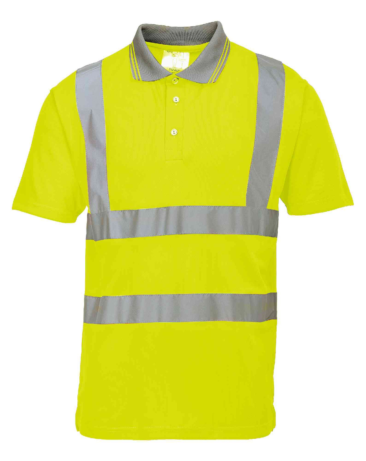 Portwest S477 Men Hi Vis Polo Shirt Short Sleeve Yellow