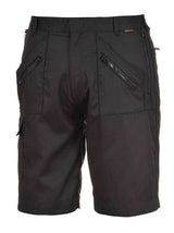 Portwest S889 Action Work Shorts Polycotton Hot Climate Workwear Black Size XS