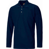 Dickies SH21100 Men Polo Shirt Polycotton Long Sleeve Navy Size S
