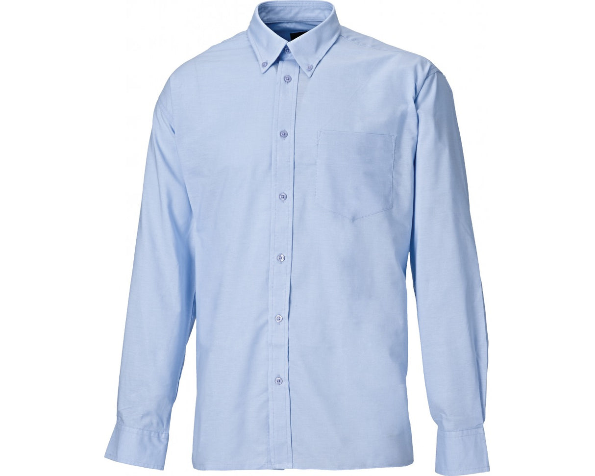 Dickies SH64200 Men's Oxford Weave Long Sleeve Shirt Pale Blue
