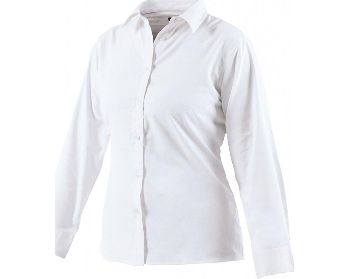 Dickies SH64300 Ladies Blouse Oxford Weave Long Sleeve Size 12 White