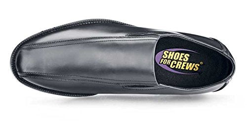 Shoes For Crews Chancellor Men Slip On Shoes Black, Size - 11