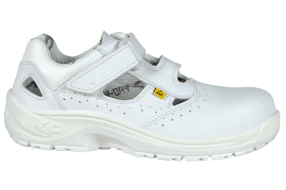 Cofra Servius Open 100% Metal Free S1 ESD SRC White Lorica Safety Shoes