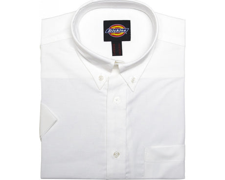 Dickies SH64250 Men's Oxford Weave Short Sleeve Shirt Collar Size 15"