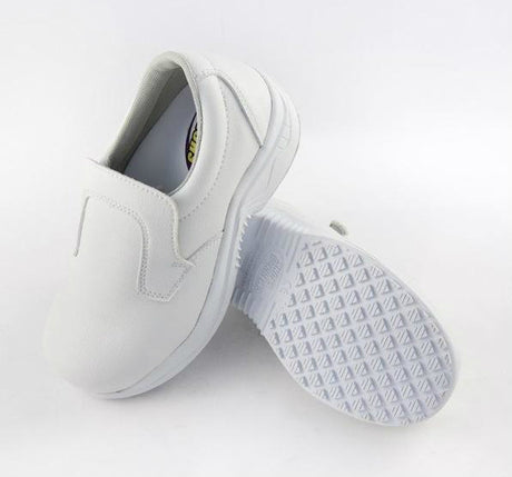 Shoes for Crews Puncture Resistant Slip Resistant Luigi Shoes - White