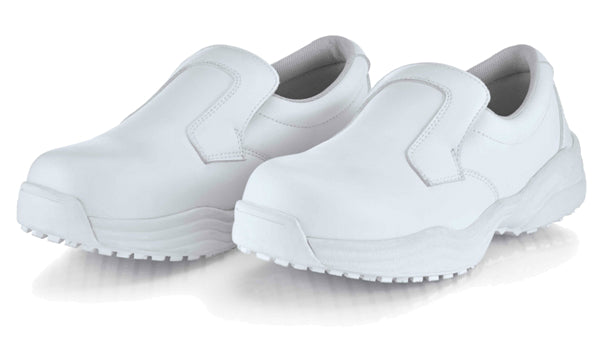 Shoes for Crews Puncture Resistant Slip Resistant Luigi Shoes - White