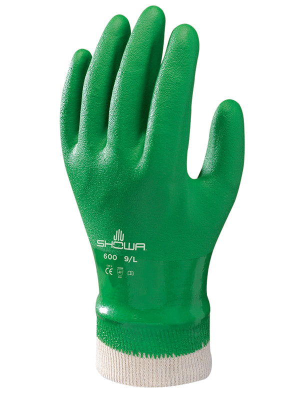 Showa 600 Fully Coated PVC Glove Cotton Liner