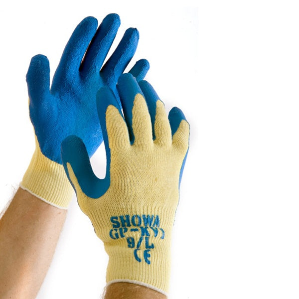 Showa GP-KV1 Cut Resistant Latex Coating Grip Seamless CUT-4 Safety Gloves