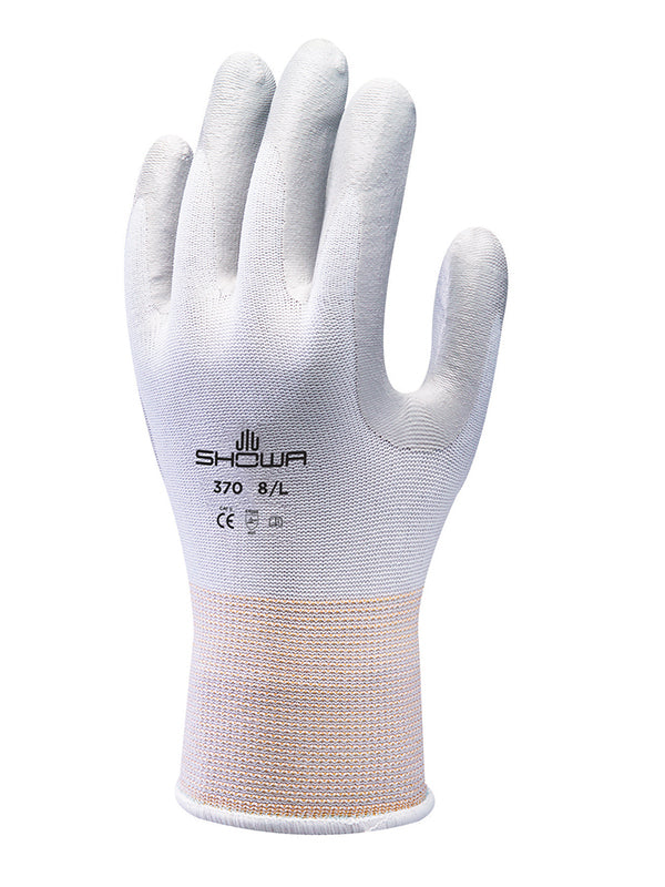 Showa 370 Nitrile Palm Coated 4.1.2.1 White Assembly Grip Gloves