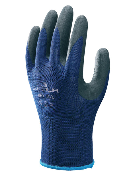 Showa Globus Black & Blue Nitrile Coated Foam Grip Glove 380 (3.1.2.1)