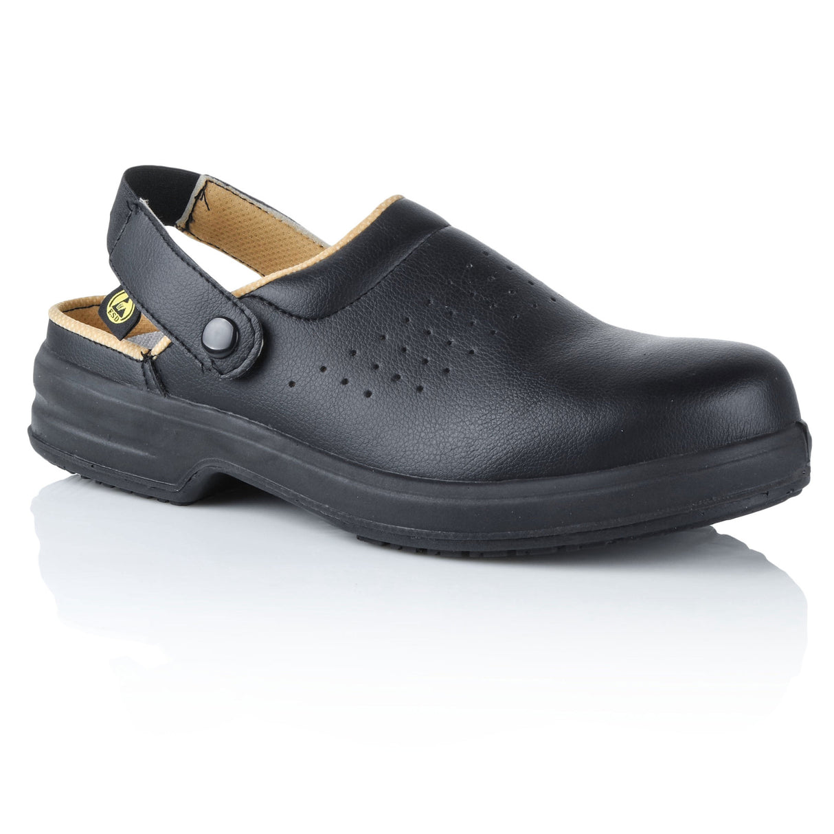 Siili Safety Black Steel-Toe ESD Clogs E113