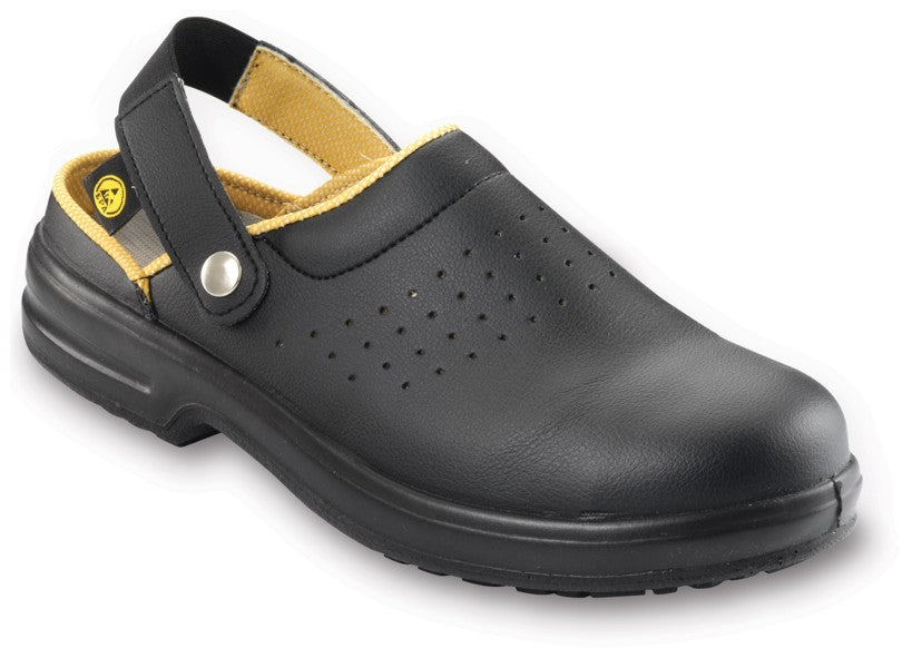 Siili Safety Black Steel-Toe ESD Clogs E113