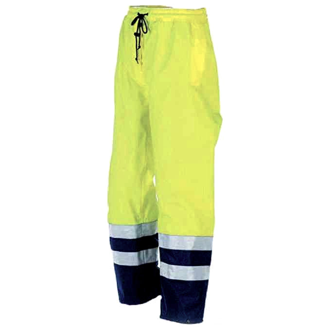 Sioen Tarviso Hi Vis Waterproof Rain Trousers 5841 Yellow/Navy