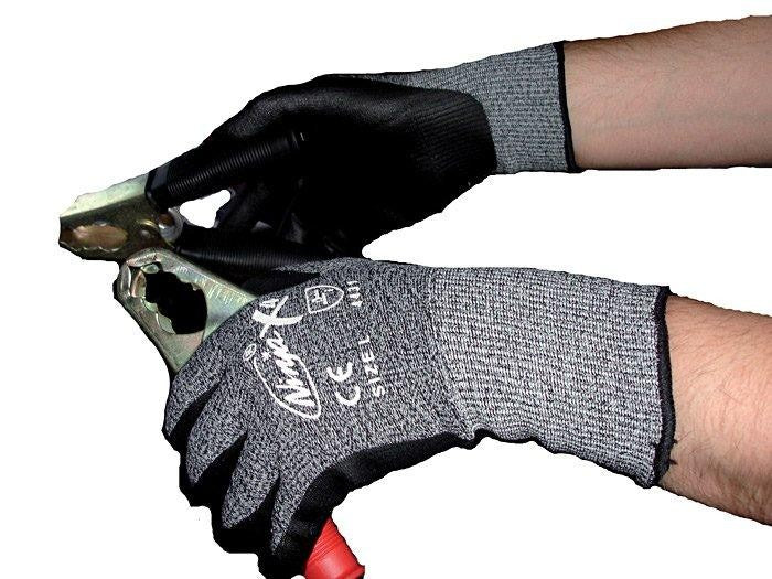 Juba - Guante ninja lite nylon palma poliuretano azul talla 7