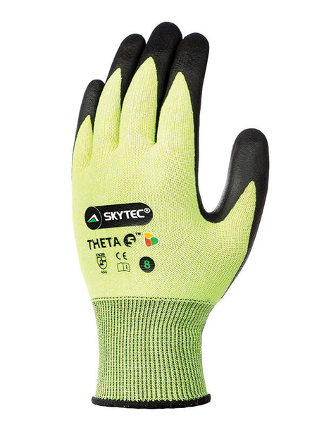 Skytec Sky52 Theta-5 Green Nitrile Foam Maximum Cut Protection Glove 4.5.4.2