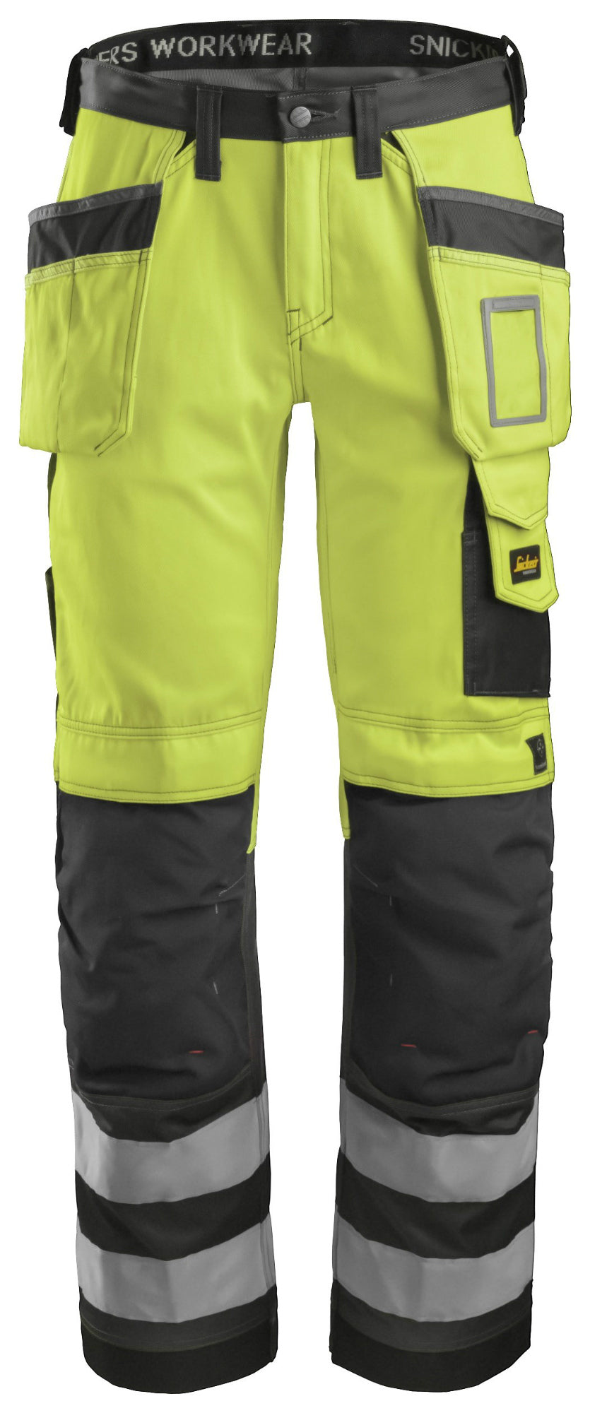 Snickers Workwear 3233 Hi-Vis Holster Pocket KneeGuard Trousers