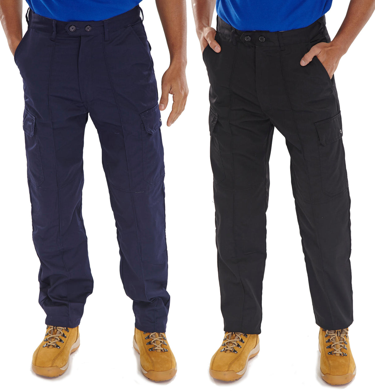 Super Click Drivers PCTHW Cargo Trousers With Knee Pad Pockets 235Gsm