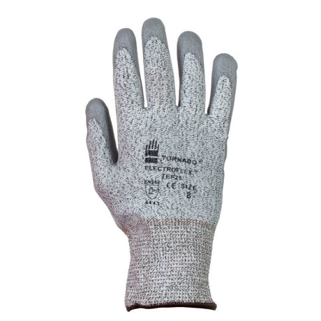 Tornado TEF25 Electroflex Work Gloves Level 4 Cut Resistant PU Coating