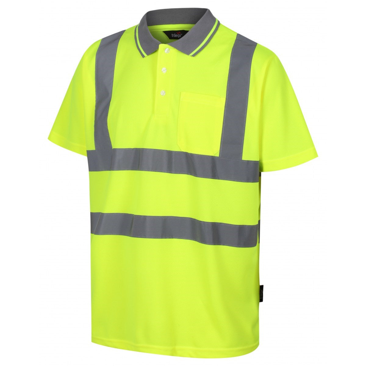Ultimate Industrial Traega Hi Vis Polo Shirt Yellow Size M