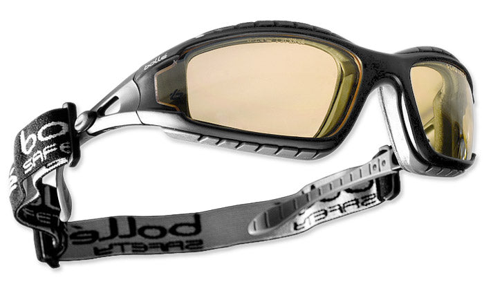 Bollé TRACPSJ Tracker Safety Glasses Platinum® Coating Yellow Lens