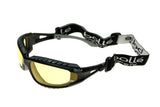 Bollé TRACPSJ Tracker Safety Glasses Platinum® Coating Yellow Lens