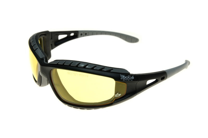 Bollé TRACPSJ Tracker Safety Glasses Platinum® Coating Yellow Lens