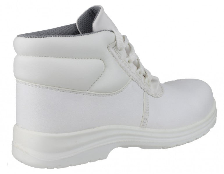 Siili Lace Up Anti-static Metal Free Composite Toe Cap Unisex White Safety Boots