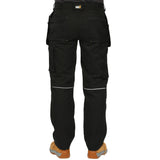 Regatta TRJ336 Knee Pad Pockets Water Repellent WorkLine Trouser - Black