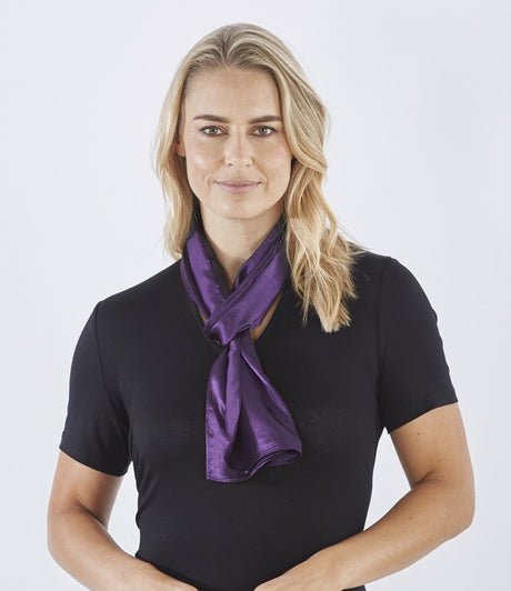 TyTo TT601 Ladies Satin Scarf Purple