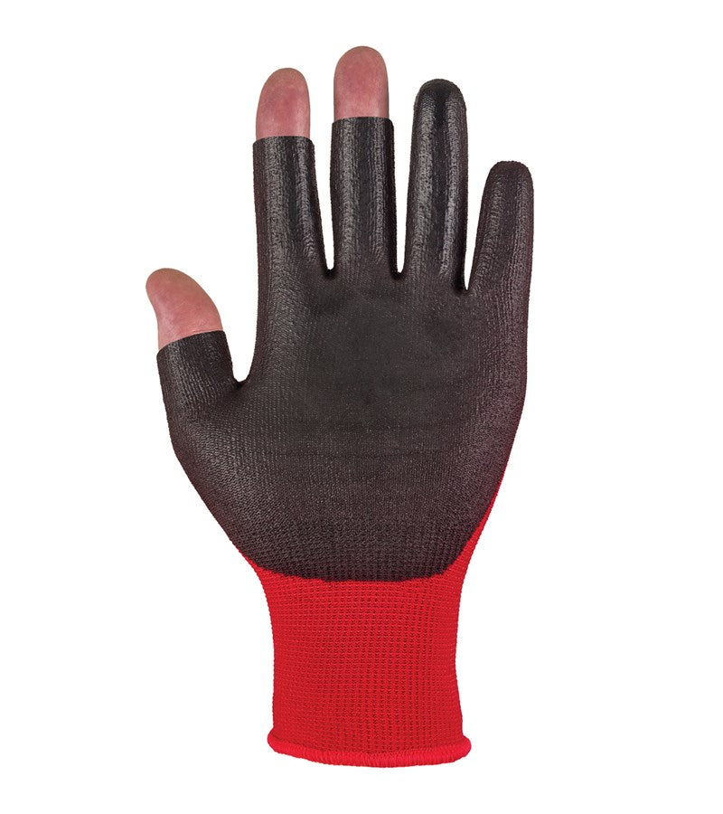 Traffiglove TG1020 3 DIGIT Safety Gloves PU Coating 3 Exposed Fingertips