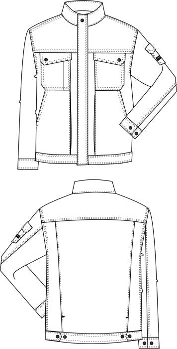 Tranemo 2830 50 Comfort Plus Lightweight Polycotton Work Jacket