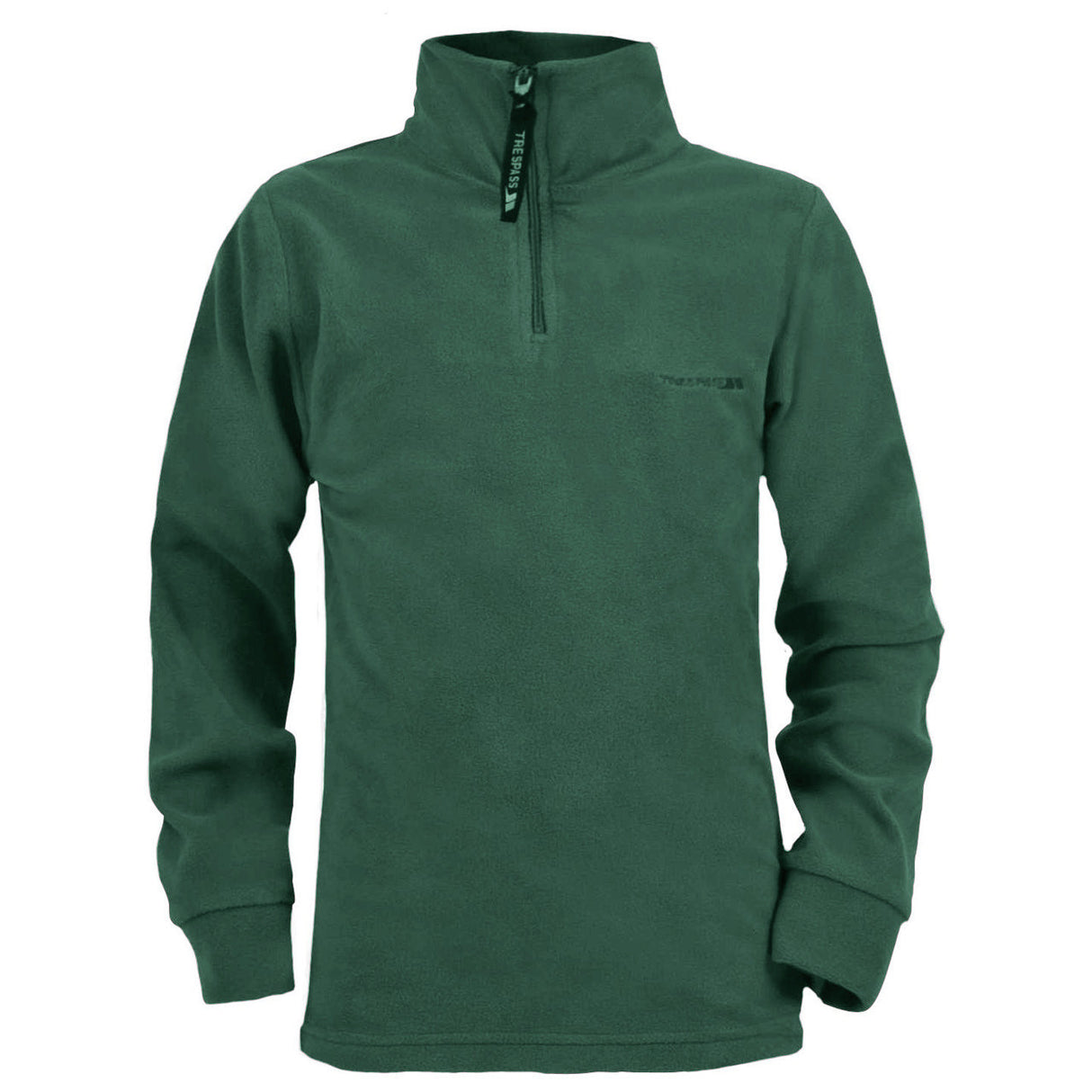 Trespass TP160 Men Duty Micro Fleece Jacket Zip Neck Green, Size - 2XL
